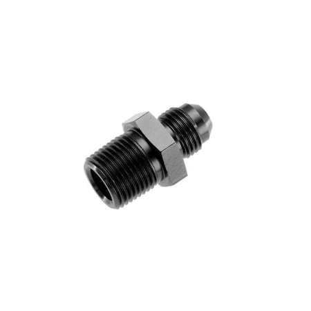 Red Horse Performance -03 STRAIGHT MALE ADAPTER TO -02 (1/8") NPT MALE - BLACK 816-03-02-2